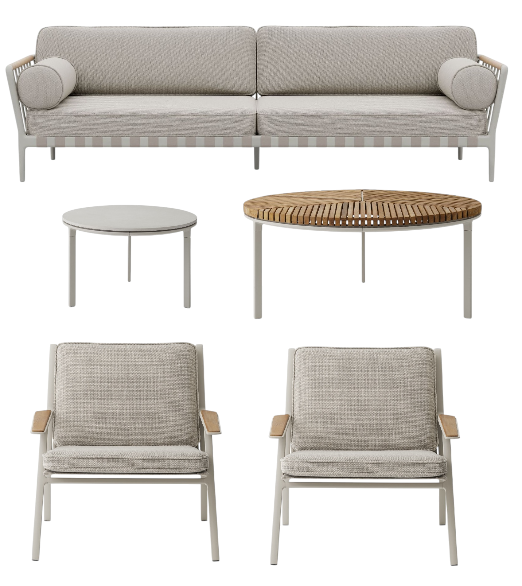 Open-Air Outdoor Set 4 Lounge Medium Vipp