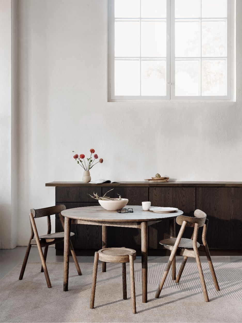 Expand Dining table Circular Ausziehtisch / Esstisch Northern