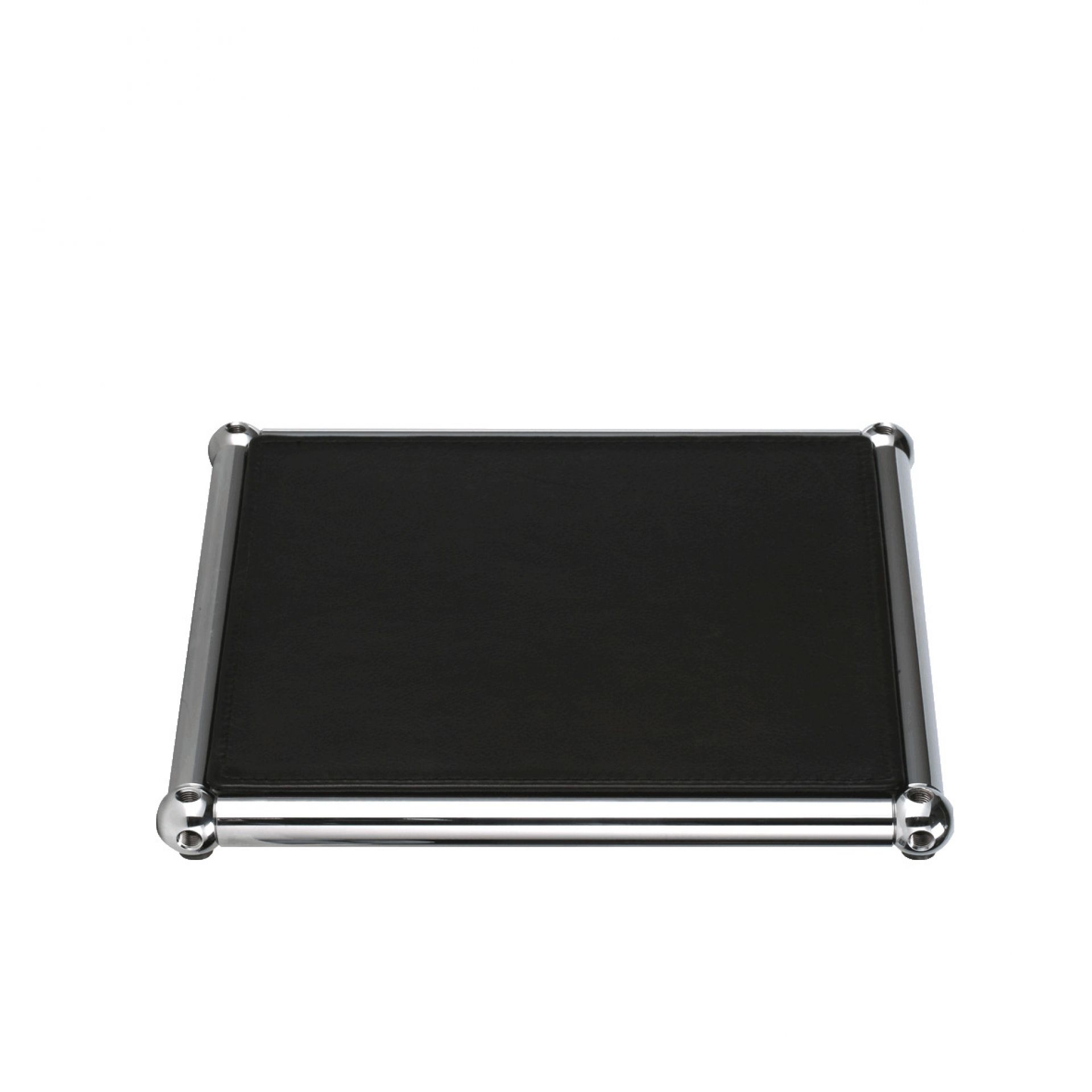 Lichtgraue Lederauflage für USM Haller Ecke, 25x17,5 cm. Elegante Lederunterlage für mehr Komfort.