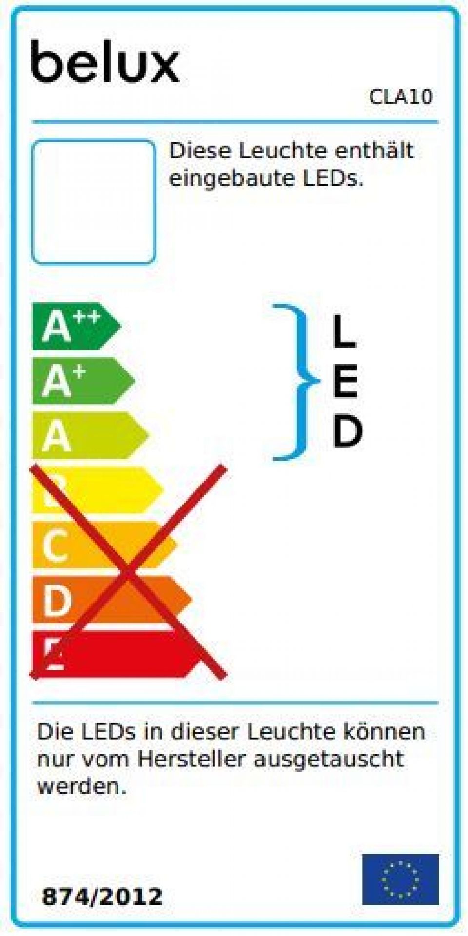 Classic LED Stehleuchte Belux Schwarz