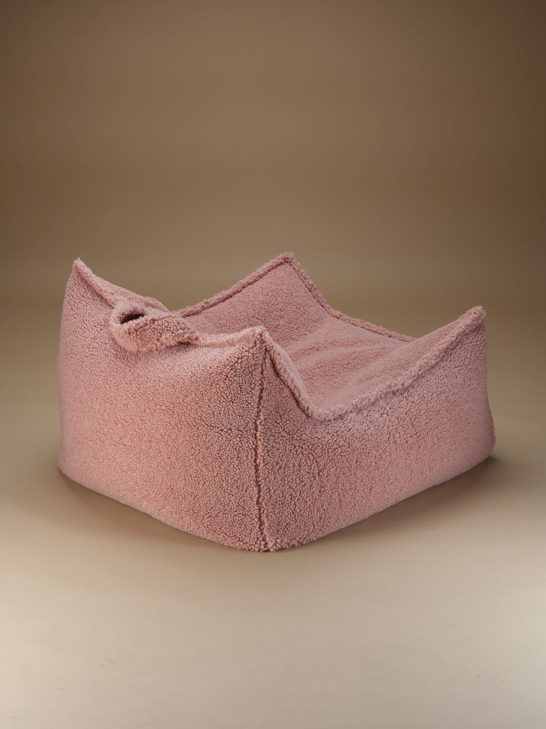 Kindersitzsack Sessel Teddystoff Guave Wigiwama