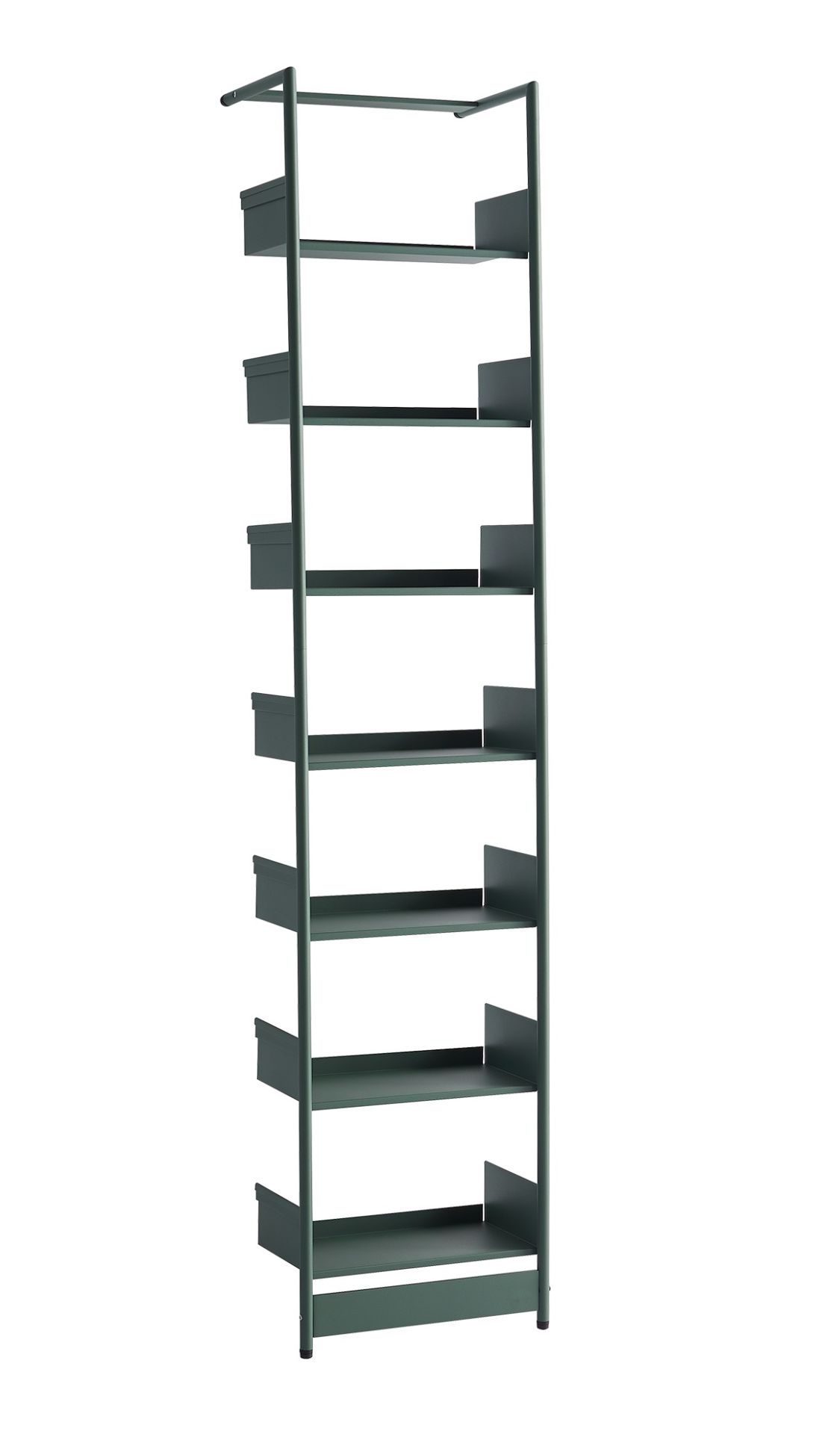 Pool 196 Medium Anlehnregal Mox Gestell grün Tablaren grün strukturiert