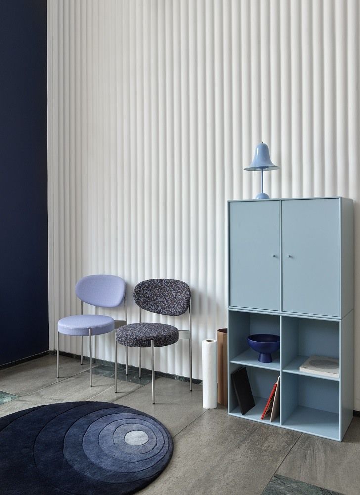 Pantop Table Lamp Ø23 Tischleuchte Hellblau Verpan EINZELSTÜCK