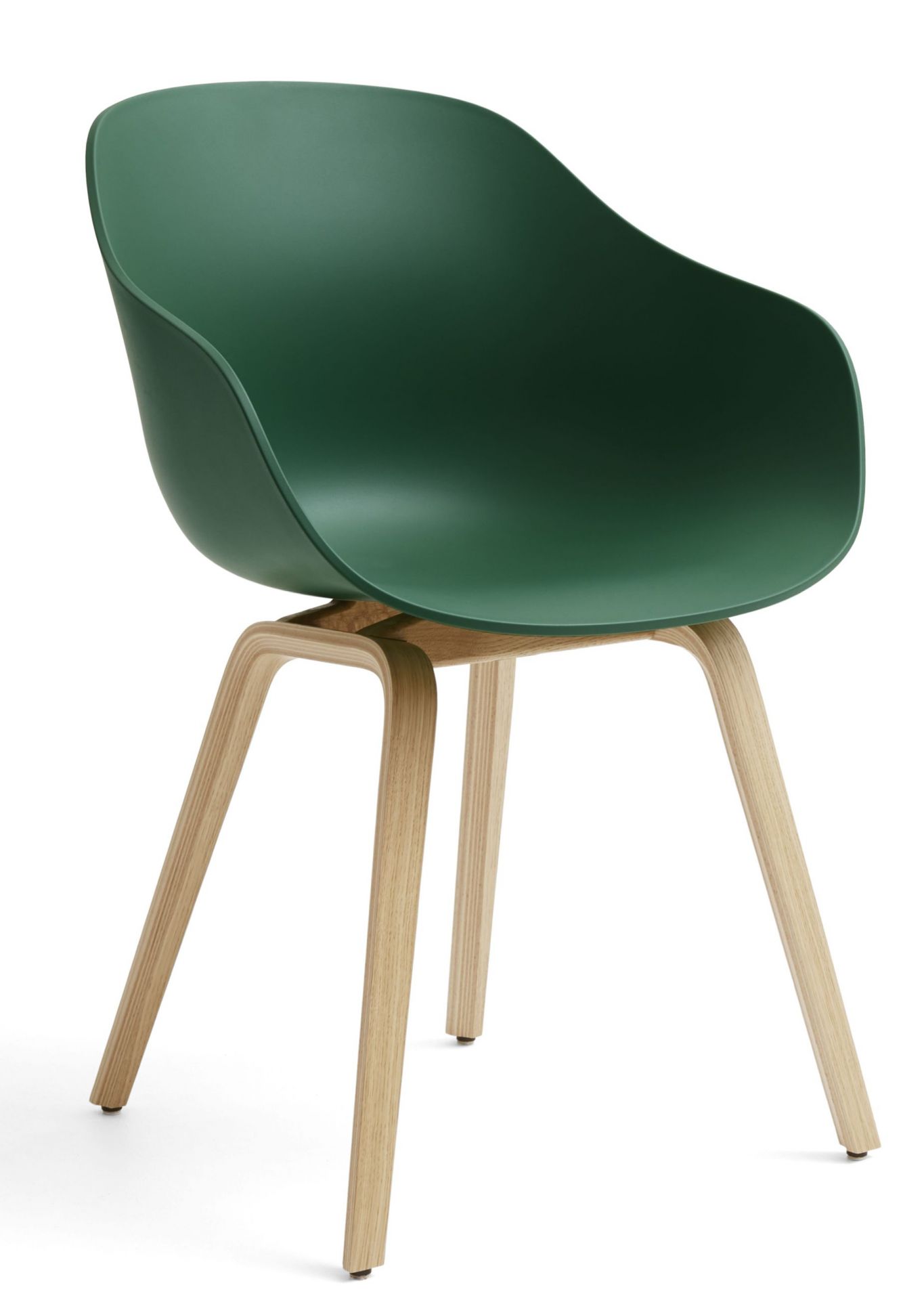 About A Chair AAC 222 Stuhl in Teal Green mit Eichenholzgestell. Design Stuhl.