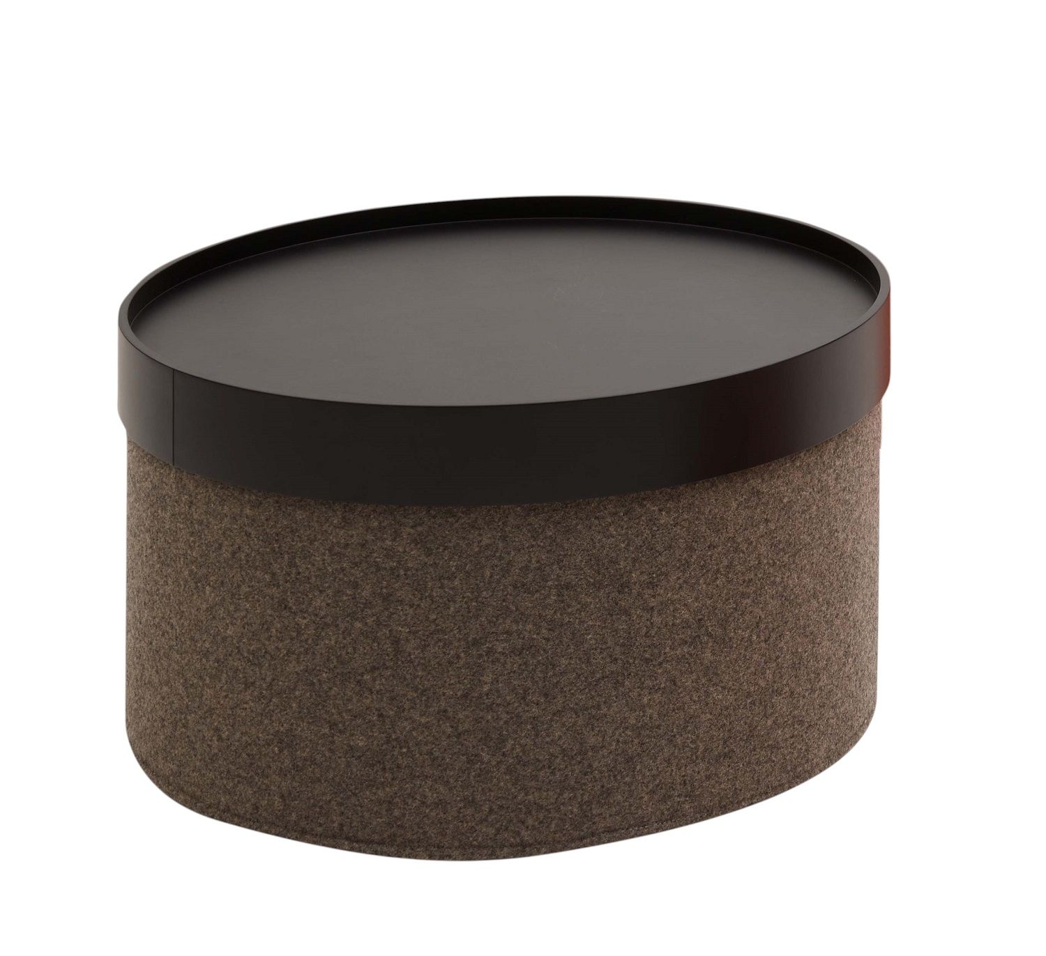 DRUM Tablett groß Ø62 cm Schwarz für Drum Hocker Softline EINZELSTÜCK