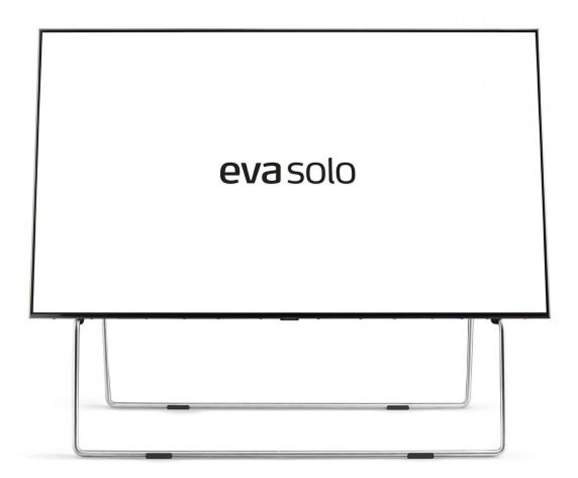 Carry TV-Ständer von Eva Solo: Moderner, minimalistischer TV-Ständer aus Stahl für Flachbildfernseher.