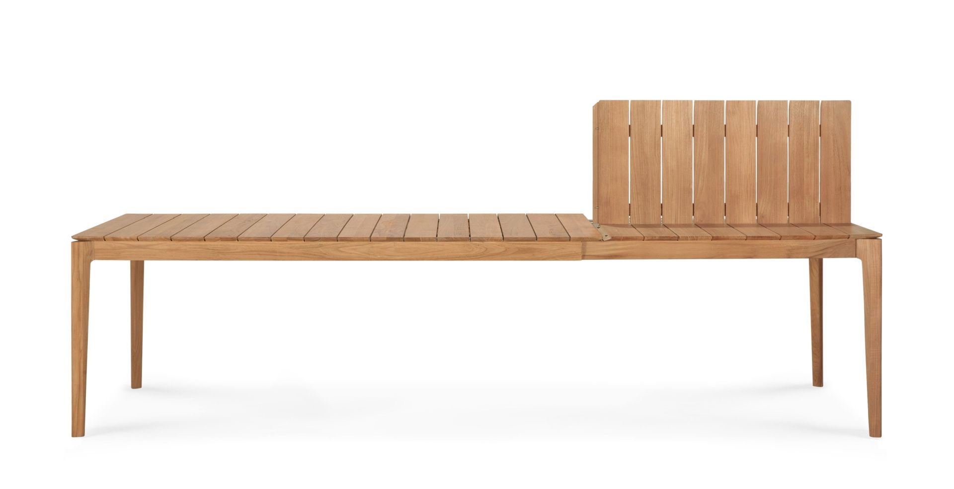 Bok Outdoor Tisch von Ethnicraft, ausziehbar, Teakholz, für Garten und Terrasse.