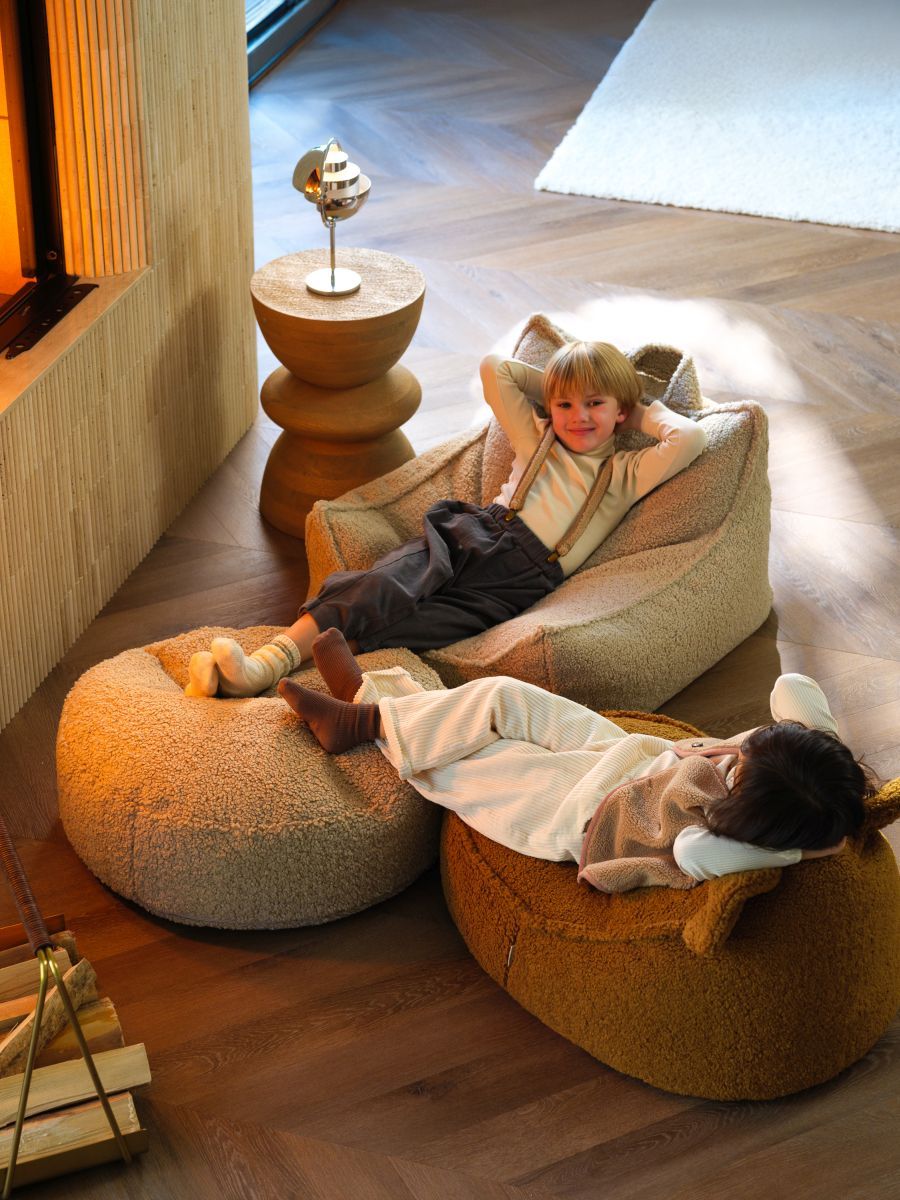 Kinder Ottomann Fußstütze Ahorn Wigiwama