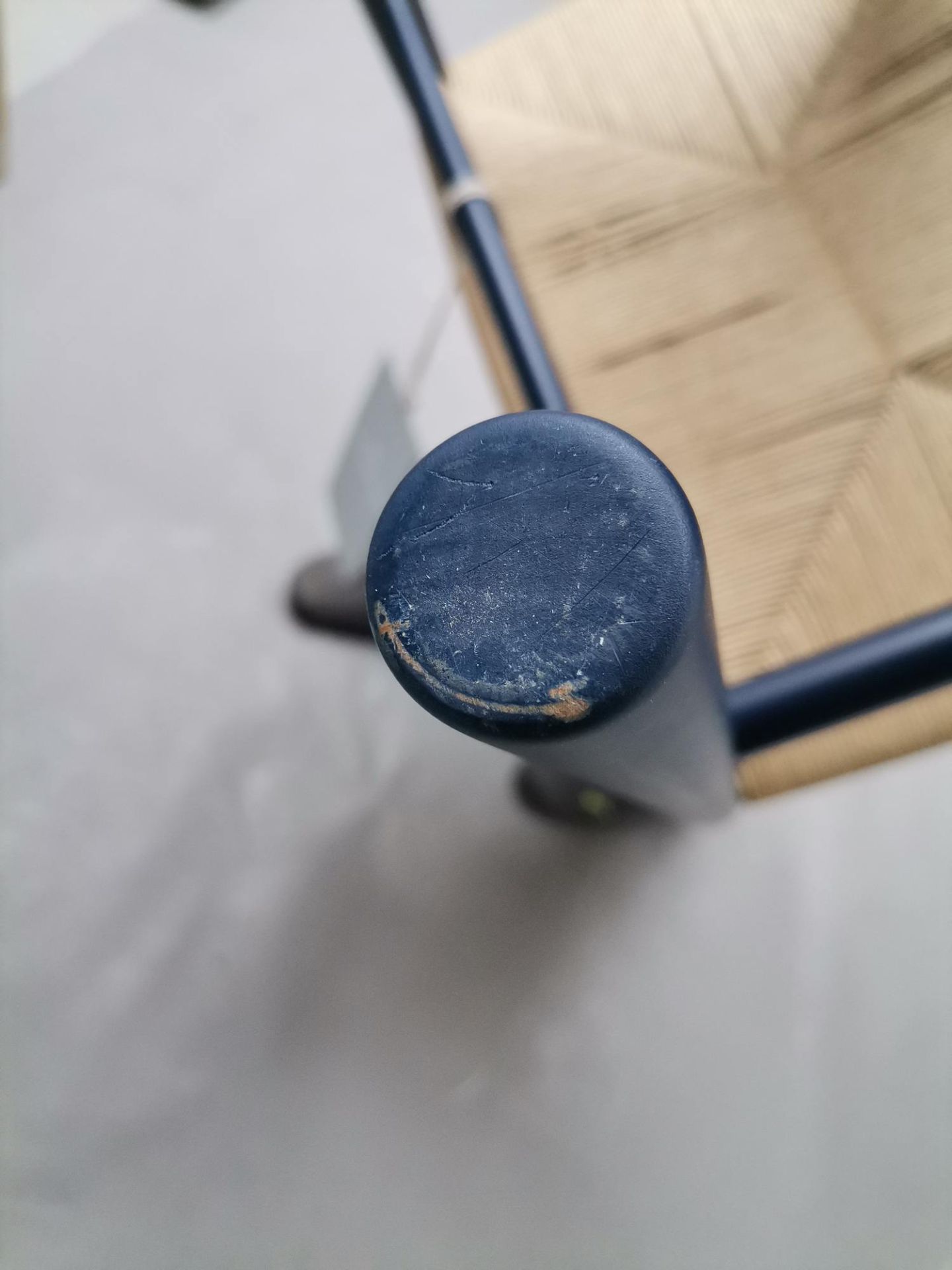 CH53 Hocker BLAU CHS Carl Hansen & Søn MÄNGELEXEMPLAR