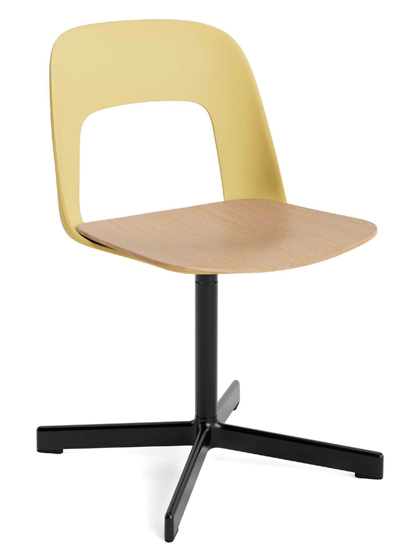 Layout Side Chair 132 4-Stern Drehfuß Stuhl Hay