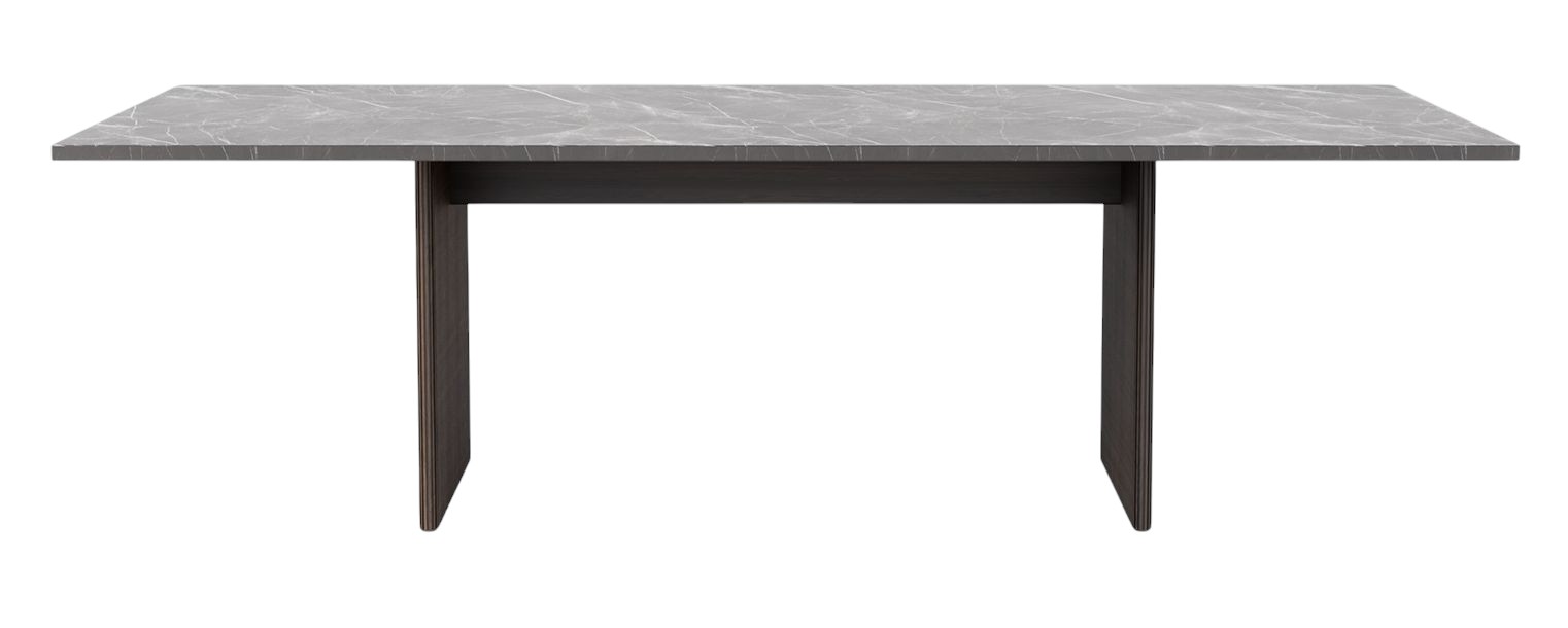 Cabin Square Table Esstisch Jura Grau Blau/Dunkle Eiche Vipp 