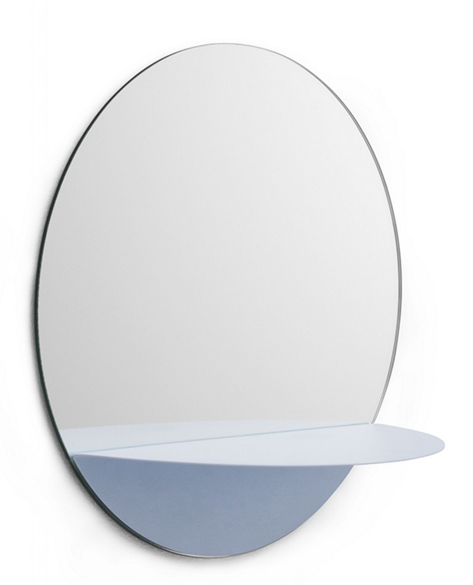 Horizon Mirror Round Spiegel Normann Copenhagen-hell blau