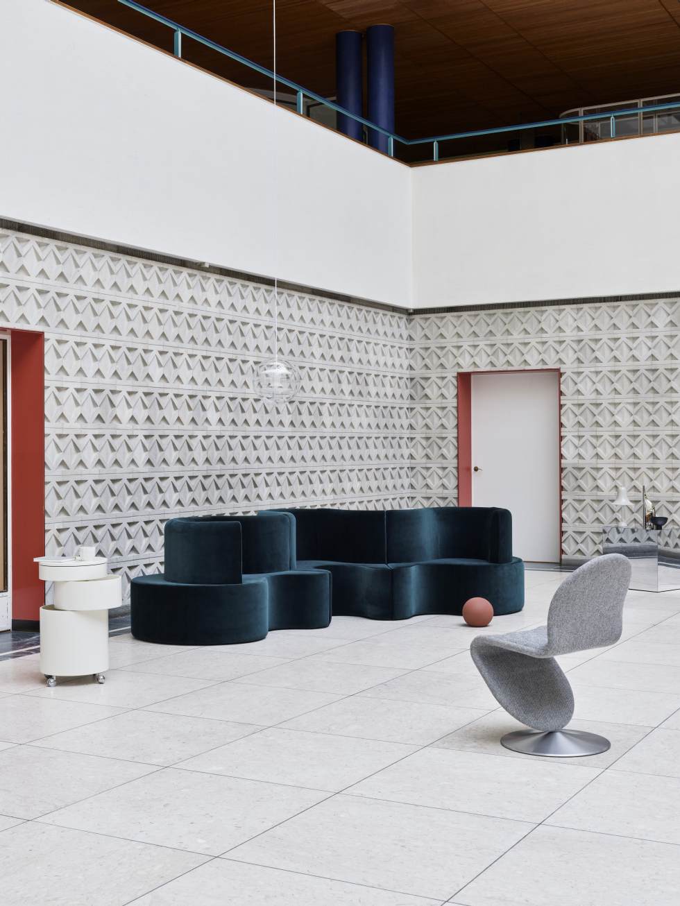 System 1-2-3 Dining Chair Standard Runder Fuß Stuhl Verpan