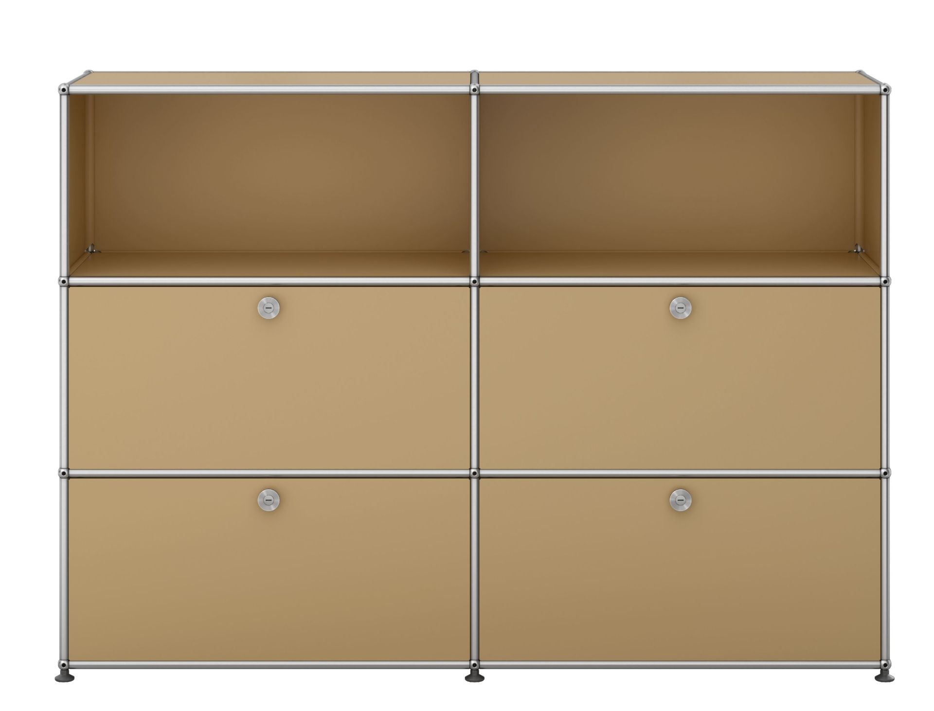 USM Haller Highboard 4 Klappen / 2 Offen Beige