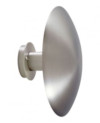 Silberne Disco Wandleuchte von Santa & Cole, moderne Innenbeleuchtung für Wandmontage.