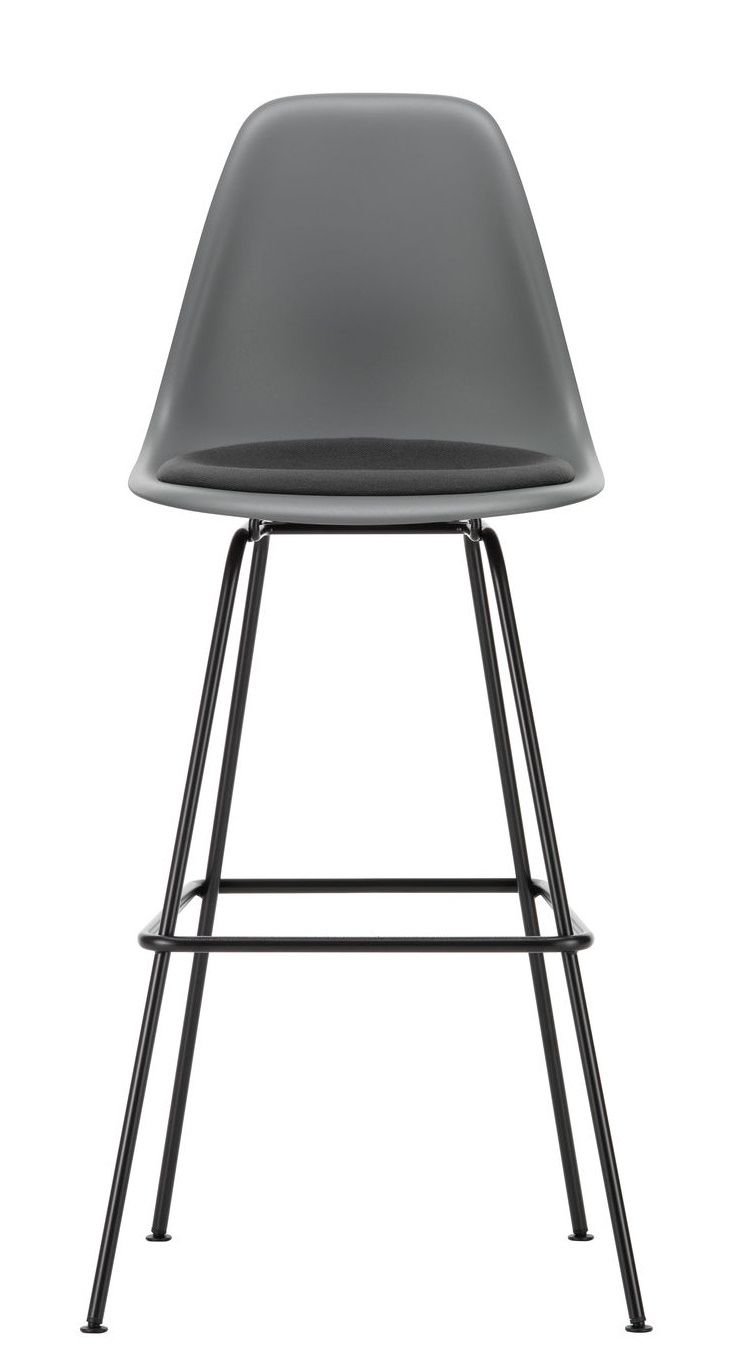 Eames Plastic Bar Stool Barhocker High mit Sitzpolster Vitra