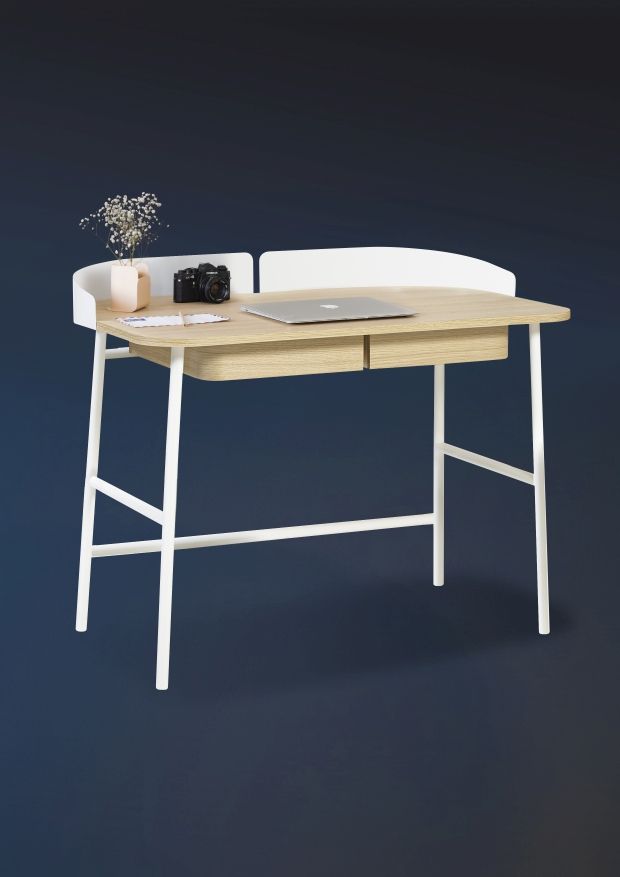 Victor Schreibtisch Hartô Blau matt