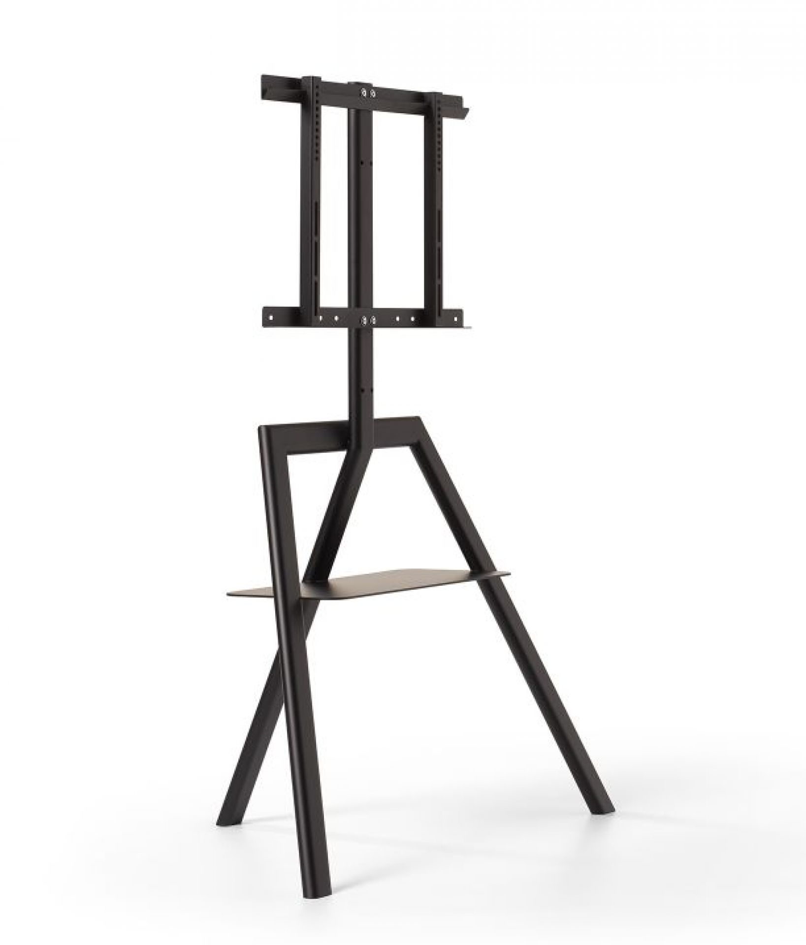 Cartesio Multimediaständer von Opinion Ciatti in Schwarz: Moderner TV-Ständer mit Ablage für elektronische Geräte.