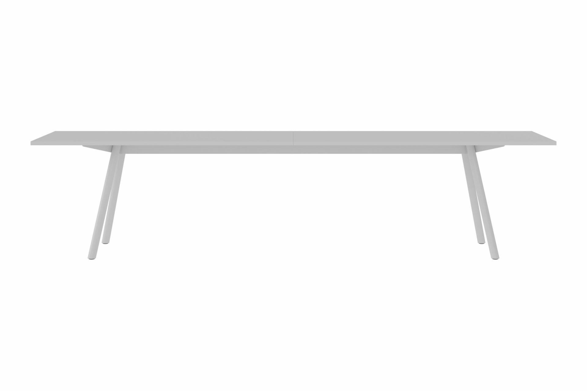 Heller, rechteckiger Tisch "Masa" von New Tendency mit minimalistischem Design und vier Beinen.