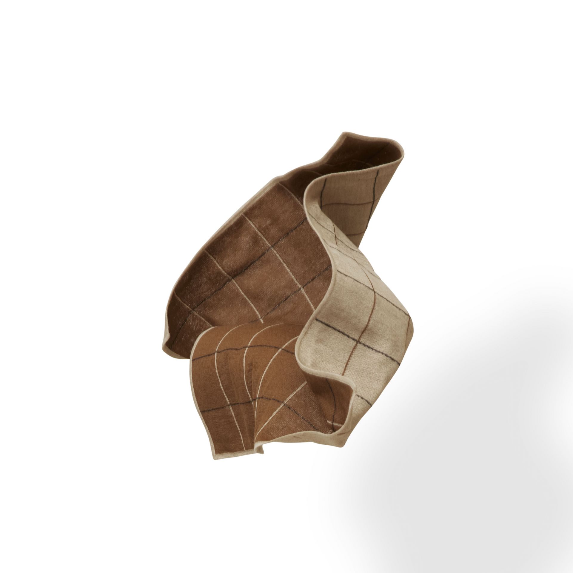 Aymara Kinderplaid New Squares, braun-beige kariert, 70x100 cm. Kuscheldecke für Kinderzimmer.