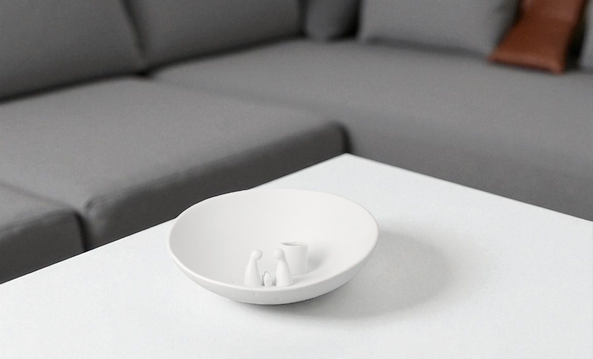 Kerzenschale Krippe groß Räder