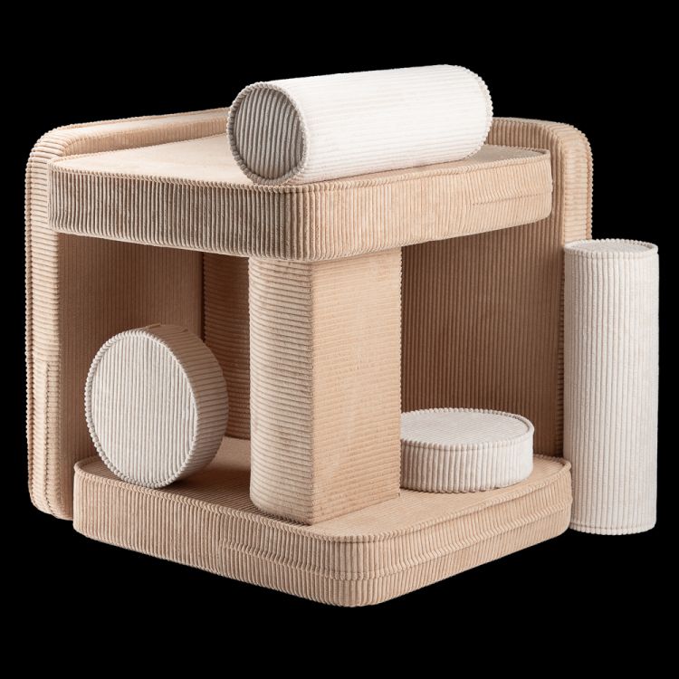 Kinderspielsofa Breitcord Toffee Wigiwama