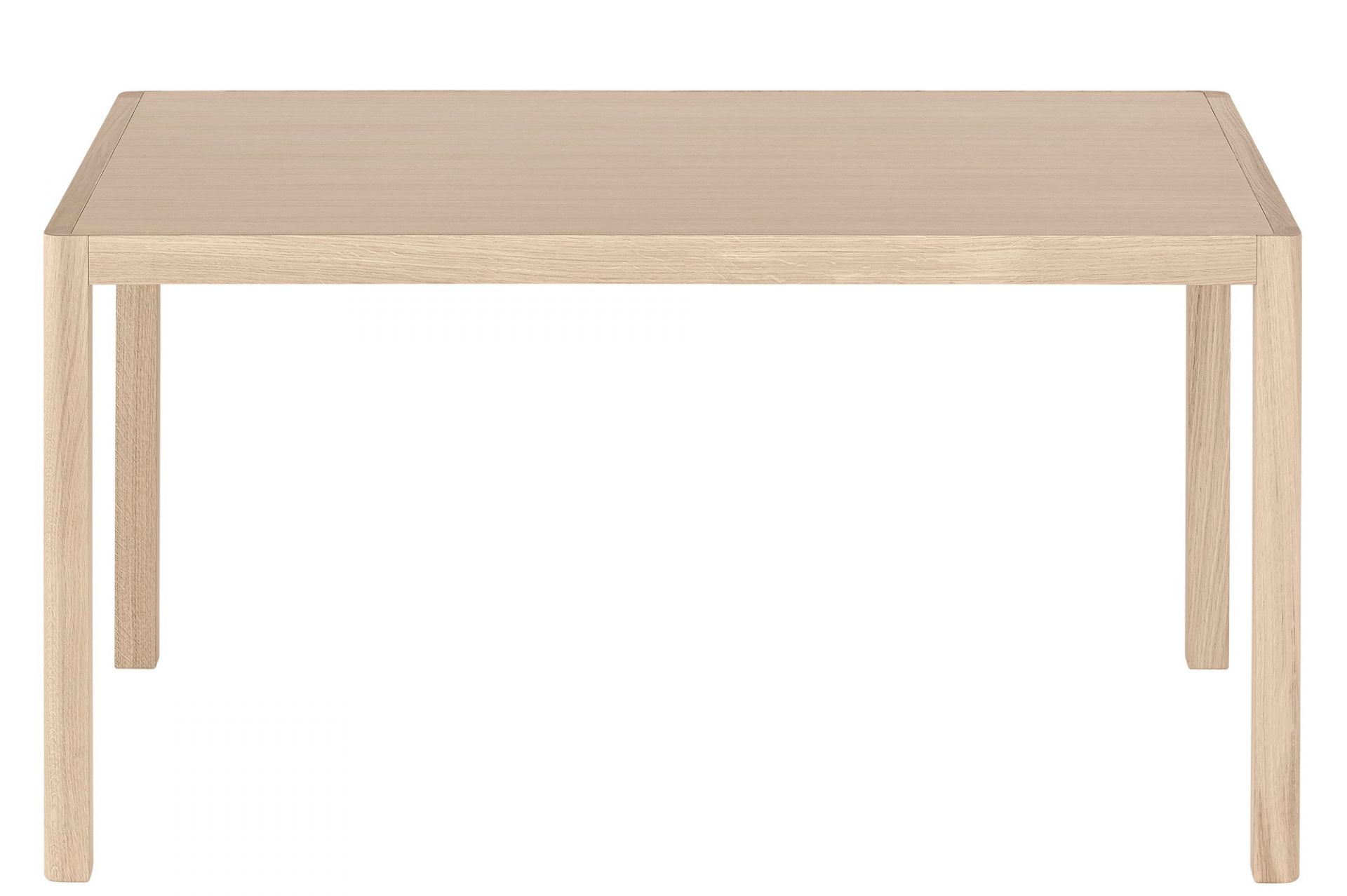 Workshop Table Tisch von Muuto aus hellem Holz, ideal als Esstisch oder Schreibtisch.