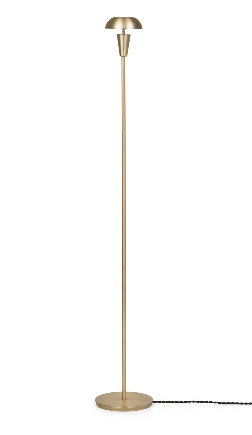 Ferm Living Tiny Floor Lamp Stehleuchte in Gold, minimalistisches Design für Wohnzimmer und Schlafzimmer.