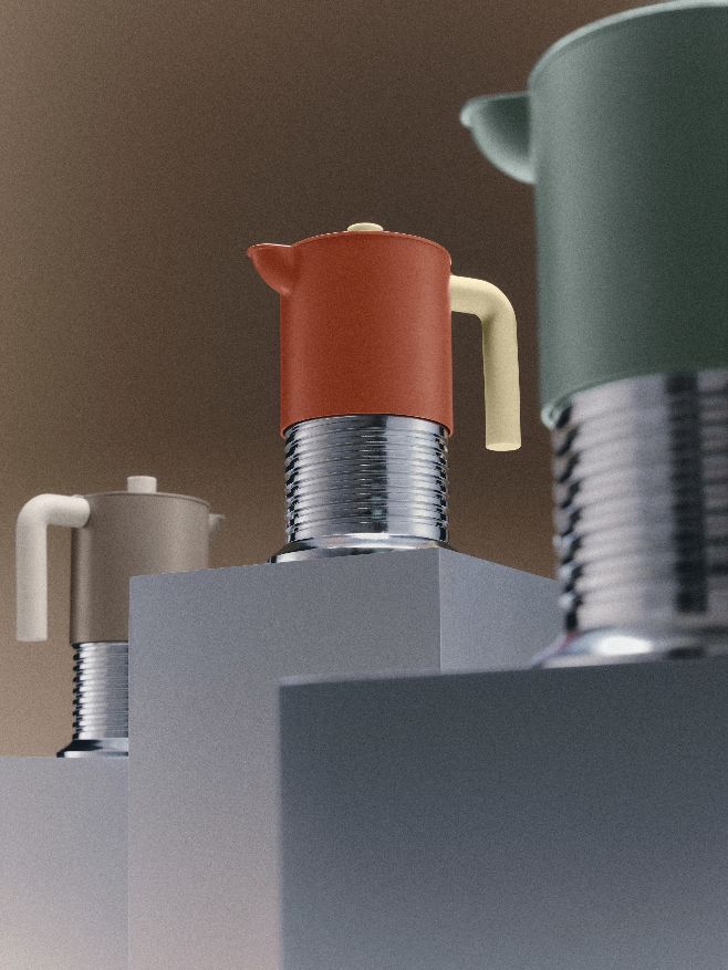 PM01/6 Vite Espressokocher für 6 Tassen Alessi