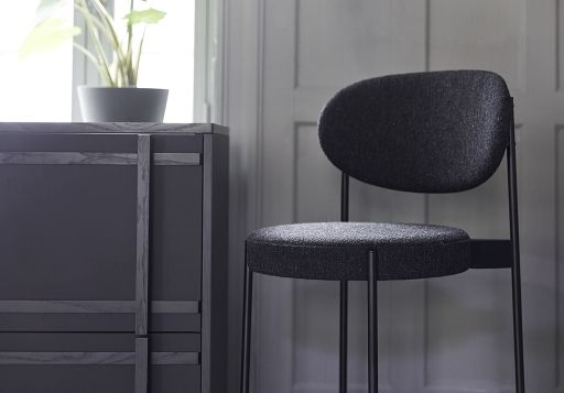 Series 430 Bar Stool Barhocker 75 cm SCHWARZ / REMIX 123 Verpan EINZELSTÜCK