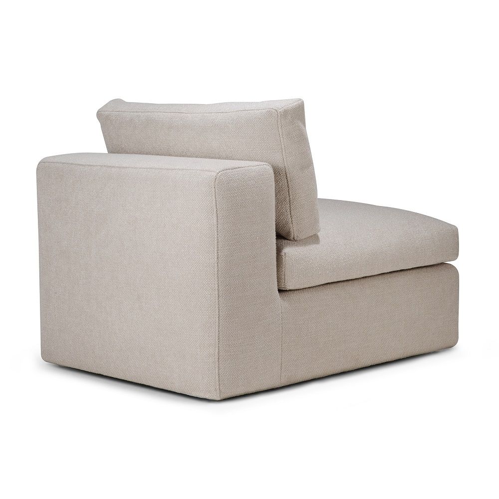 Mellow Sofa 1-Sitzer in Ivory Stoff von Ethnicraft, modernes Design für Wohnzimmer.