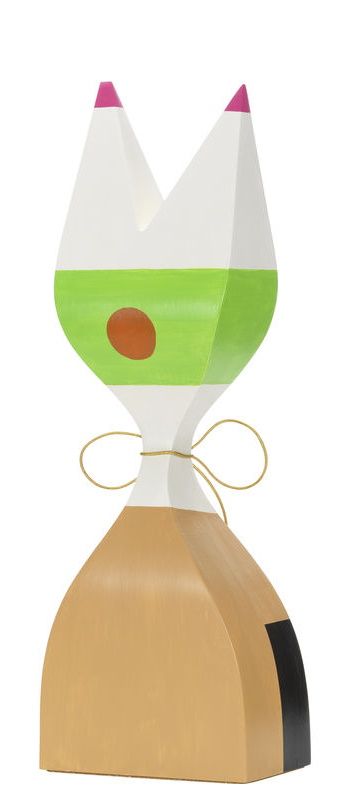 Wooden Dolls Large No.9 Holzfigur, handbemalte Deko-Figur von Vitra, Sammlerstück und modernes Wohnaccessoire.