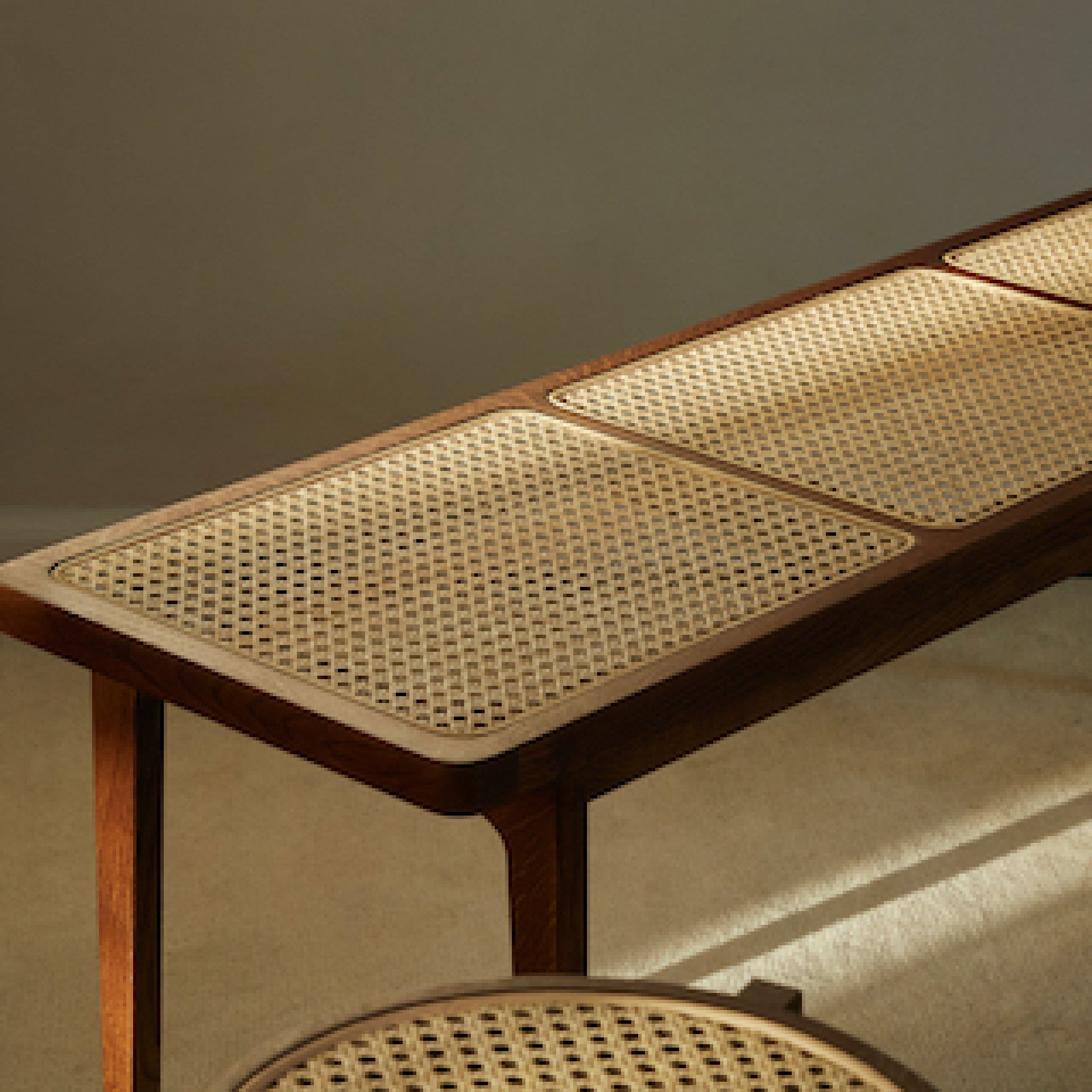 Le Roi Bench Bank Eiche Dunkel Geräuchert NORR11