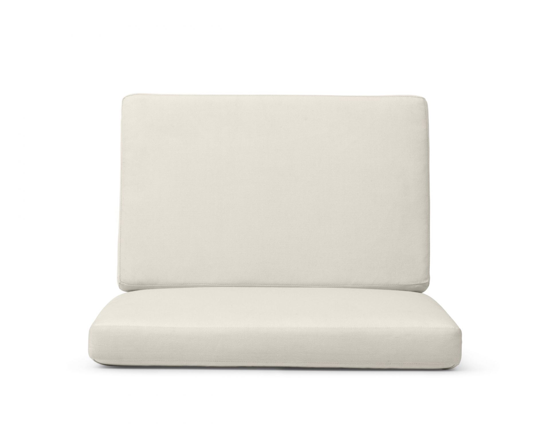 Beige Sitzkissen für Bodil Kjaer Outdoorstuhl von Carl Hansen & Søn, Vorderansicht.