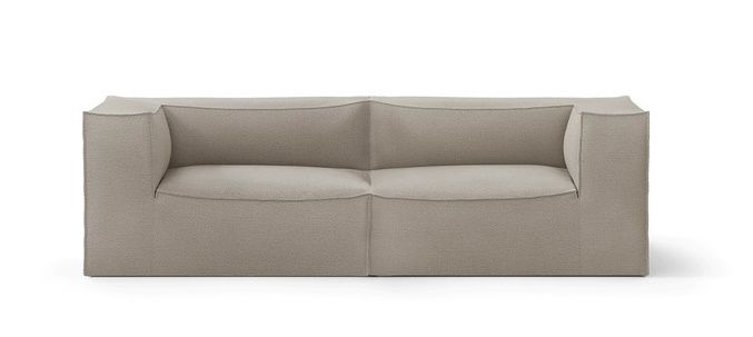 Beiges Catena Sofa von Ferm Living aus Baumwolle und Leinen, modernes modulares Design.