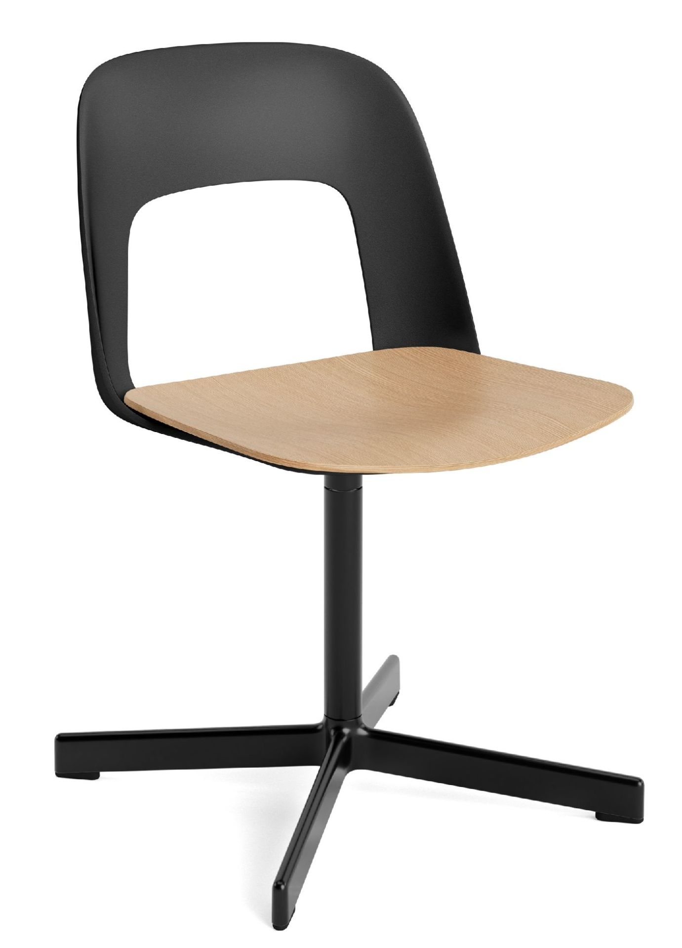 Layout Side Chair 132 4-Stern Drehfuß Stuhl Hay