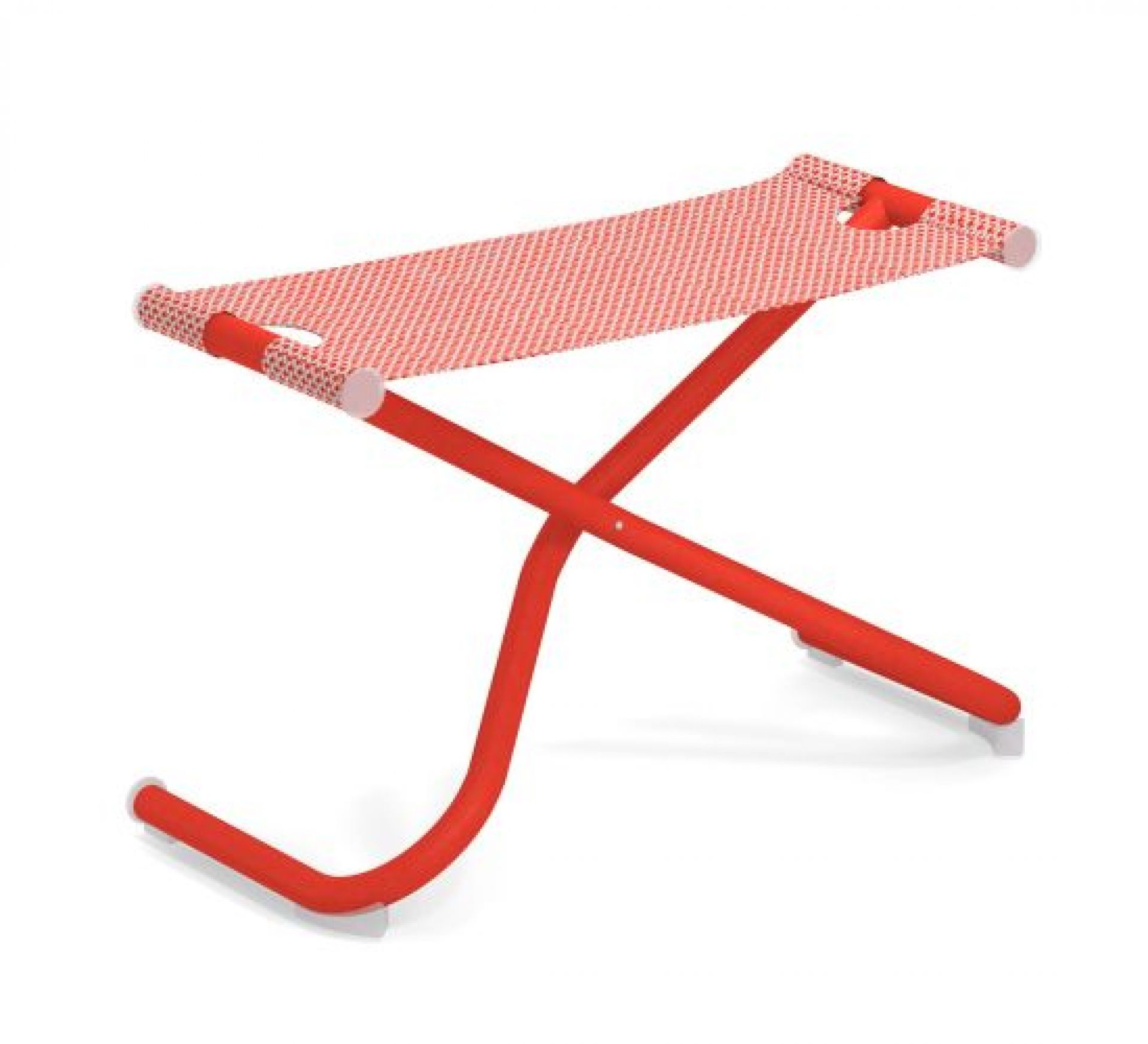 Snooze Sitzpouf von Emu in Mattweiß: Moderner Hocker für Garten und Terrasse.