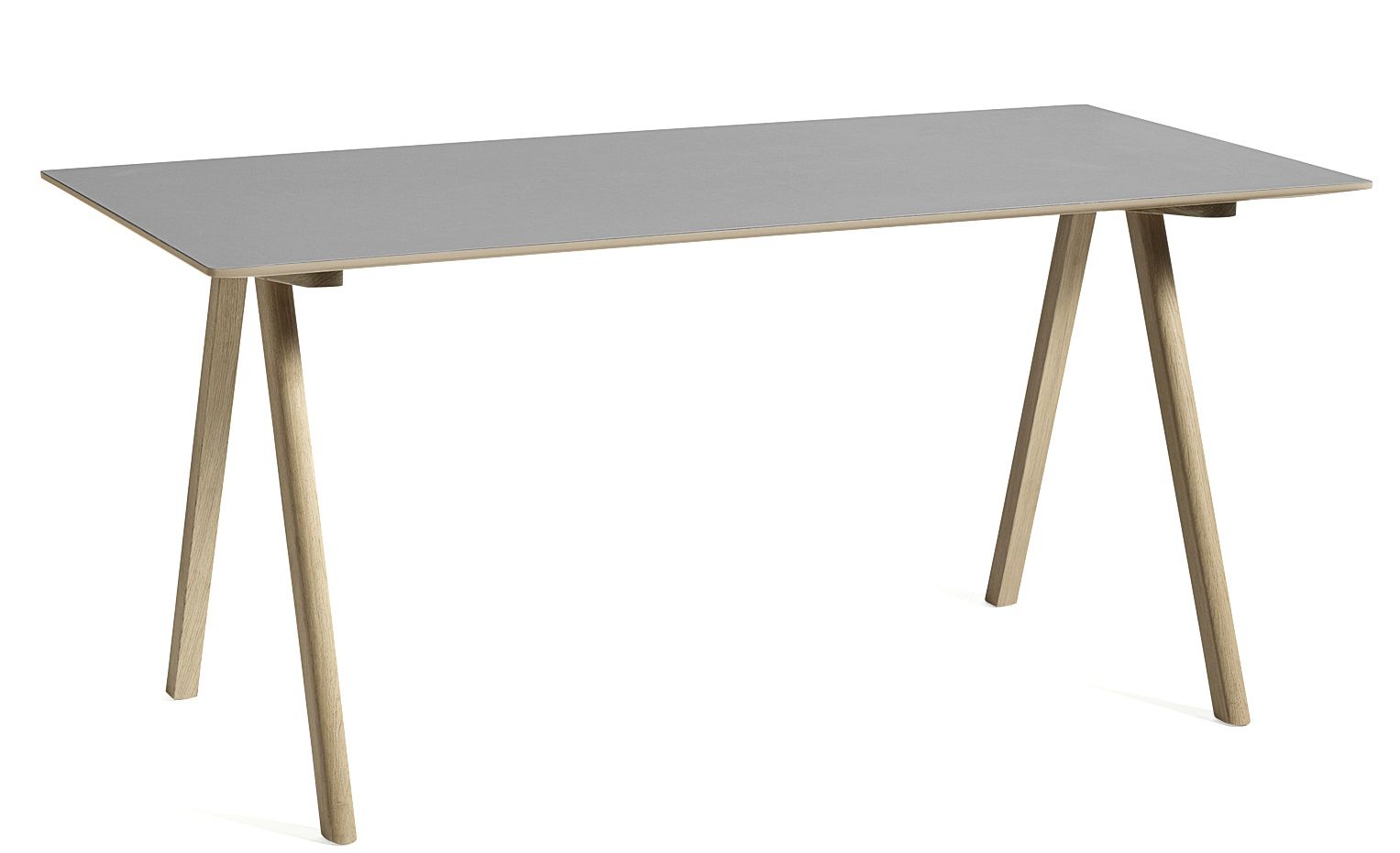 Copenhague Table CPH 10 Tisch Hay Eiche wasserbasierter lack / Platte Linoleum grau MDF Kante