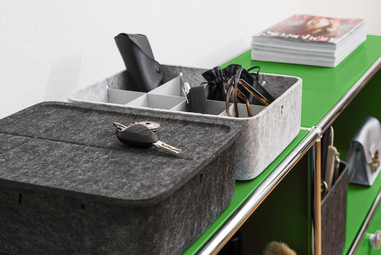 USM Haller Inos Box hoch mit Tablett