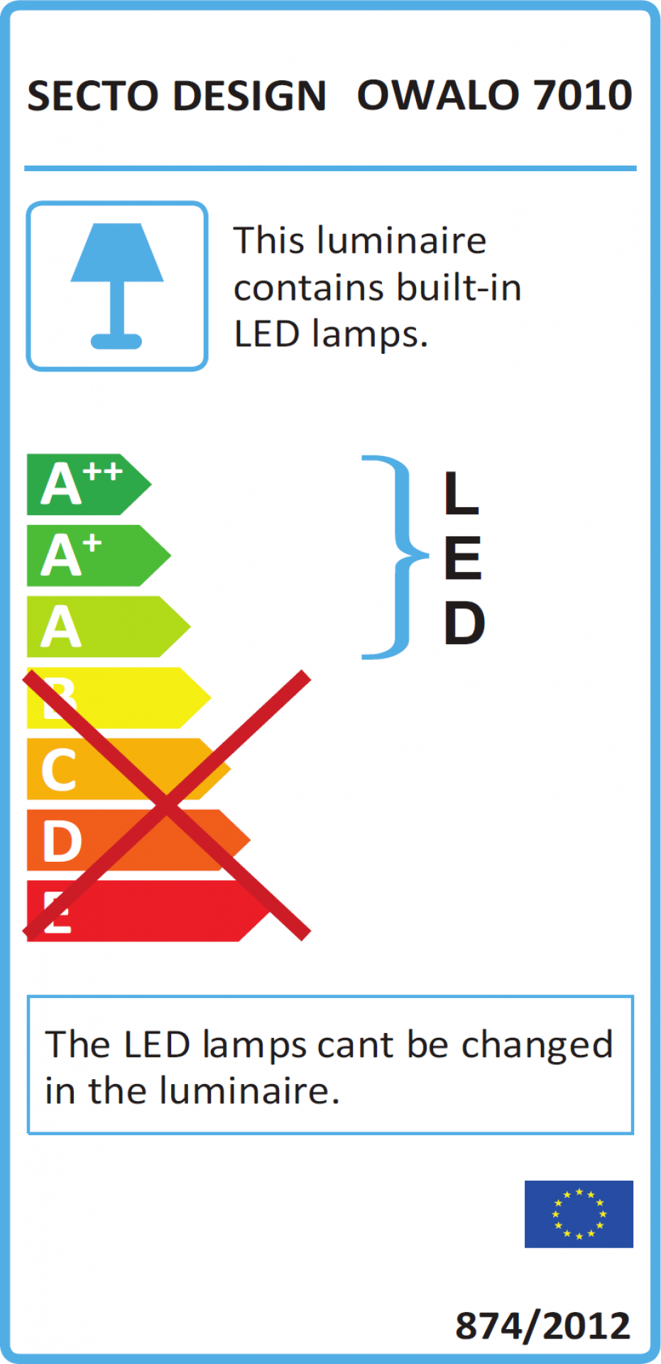 Owalo 7010 Stehleuchte Secto Design