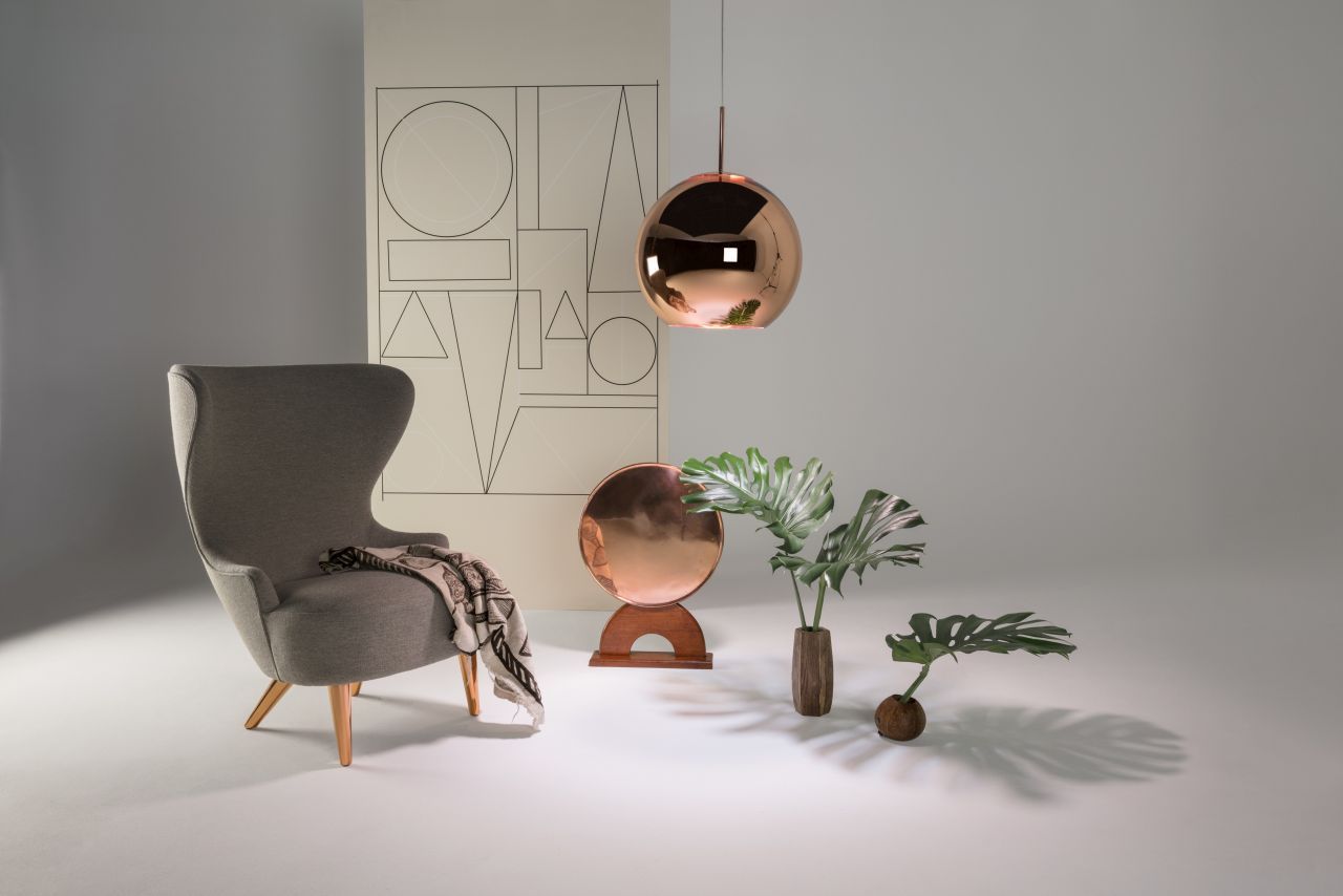 Copper Round LED Pendelleuchte Tom Dixon