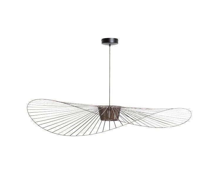 Vertigo Pendelleuchte Groß Bronze von Petite Friture, moderne Hängelampe mit filigranem Design und bronzefarbenem Lampenschirm.