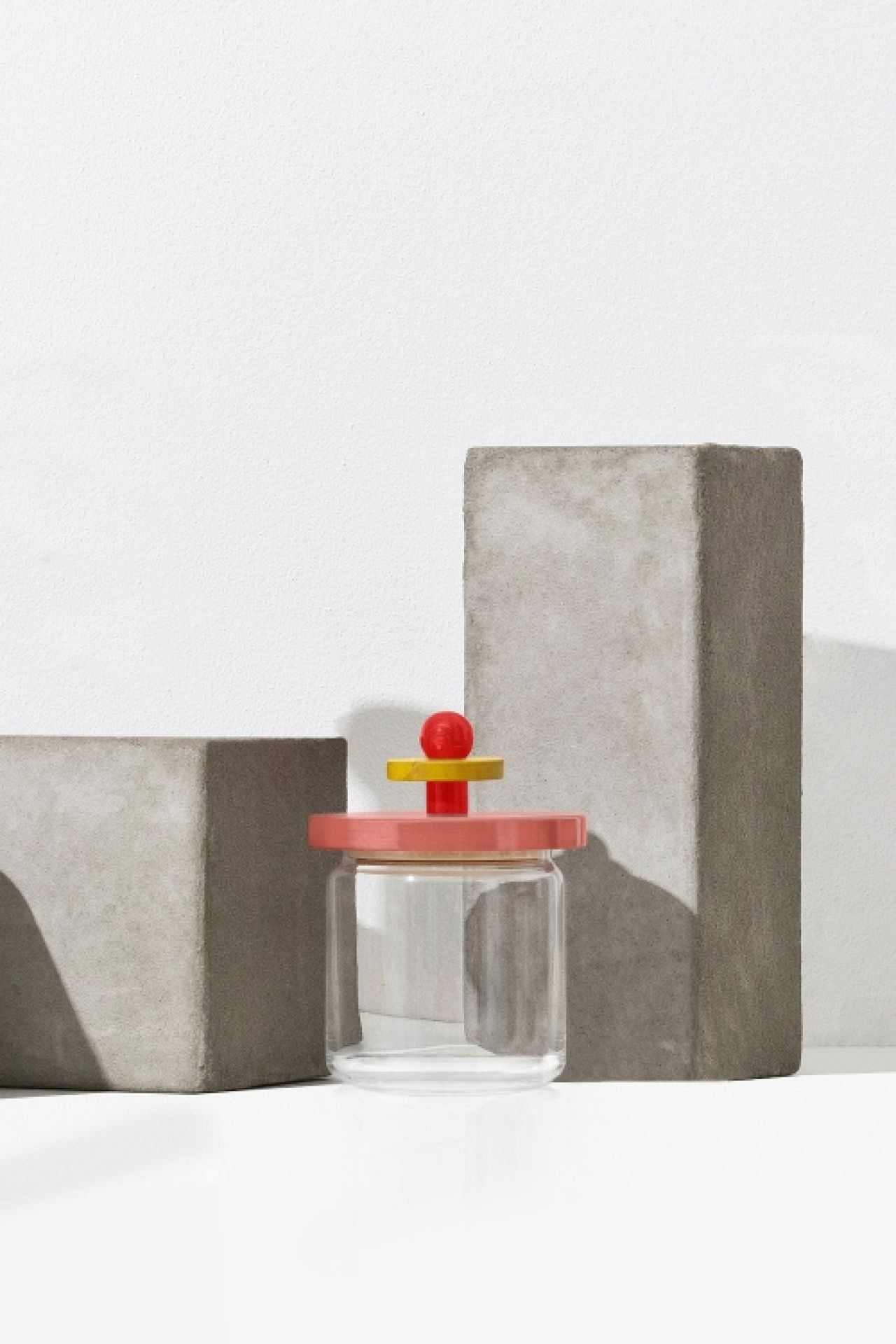 Küchendose ES16/75 H 17 cm Alessi  Gelb, Schwarz und Weiß EINZELSTÜCK