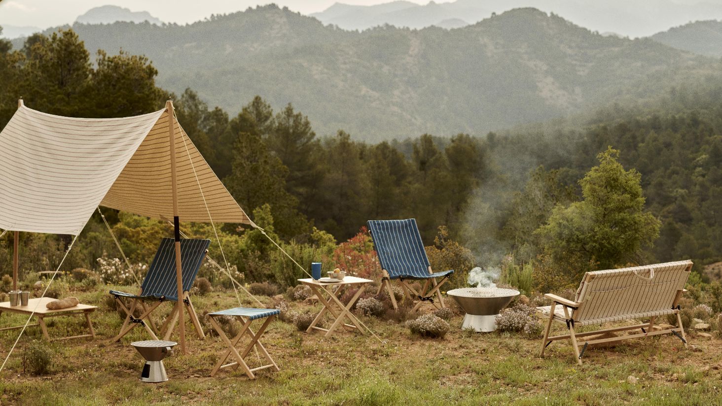 Outdoor Market Firepit BBQ Feuerstelle Hay