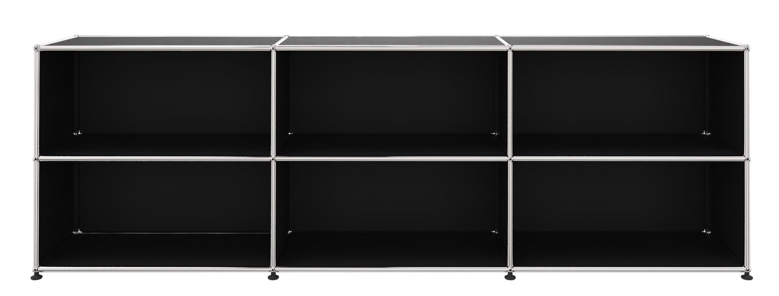 USM Haller Regal Offen breit Graphitschwarz - FAST DELIVERY