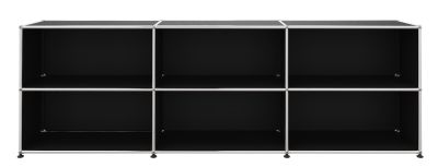 USM Haller Regal Offen breit Graphitschwarz - FAST DELIVERY