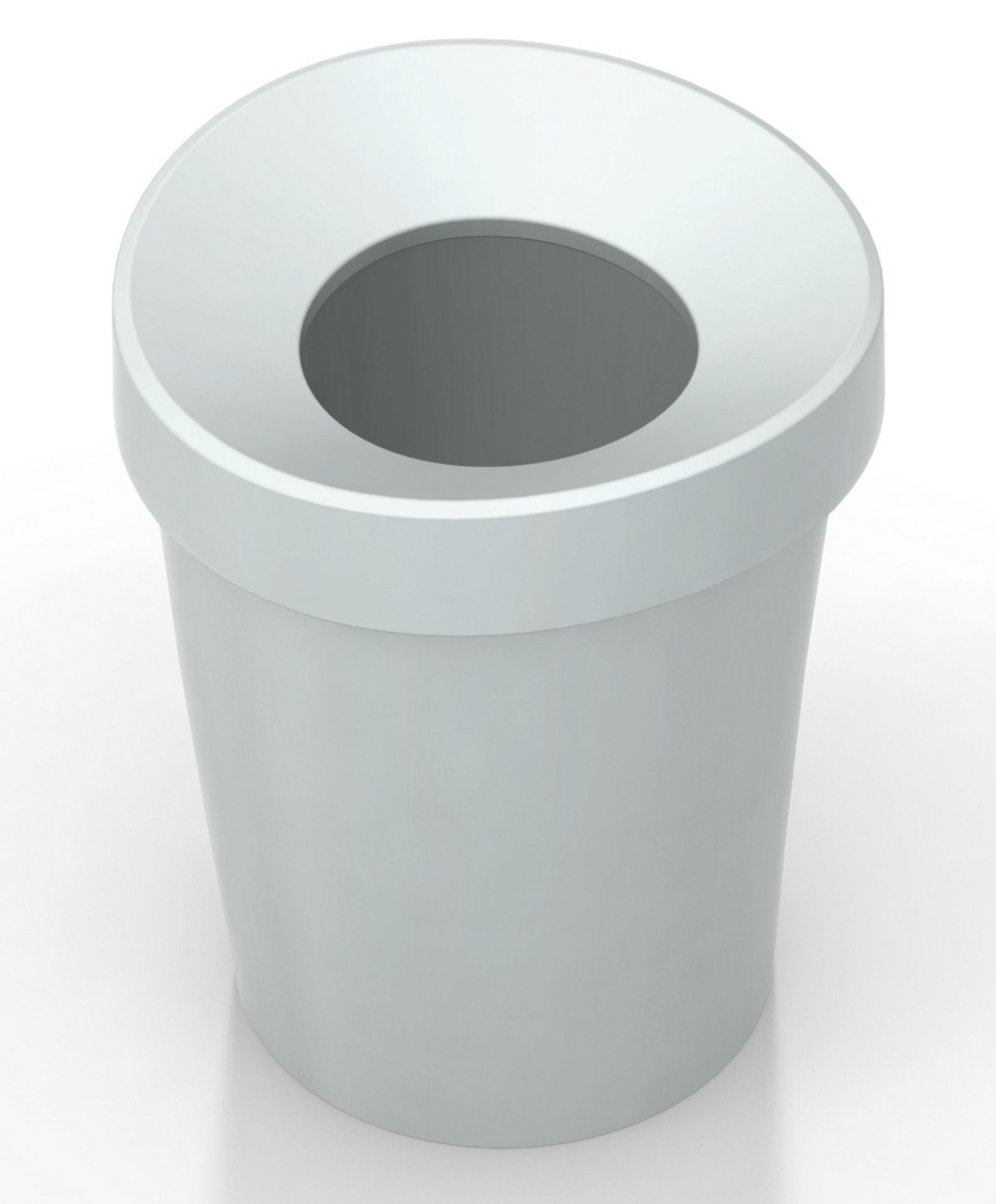 Happy Bin Papierkorb in Himmelgrau von Vitra: Moderner Abfalleimer für Büro und Zuhause.