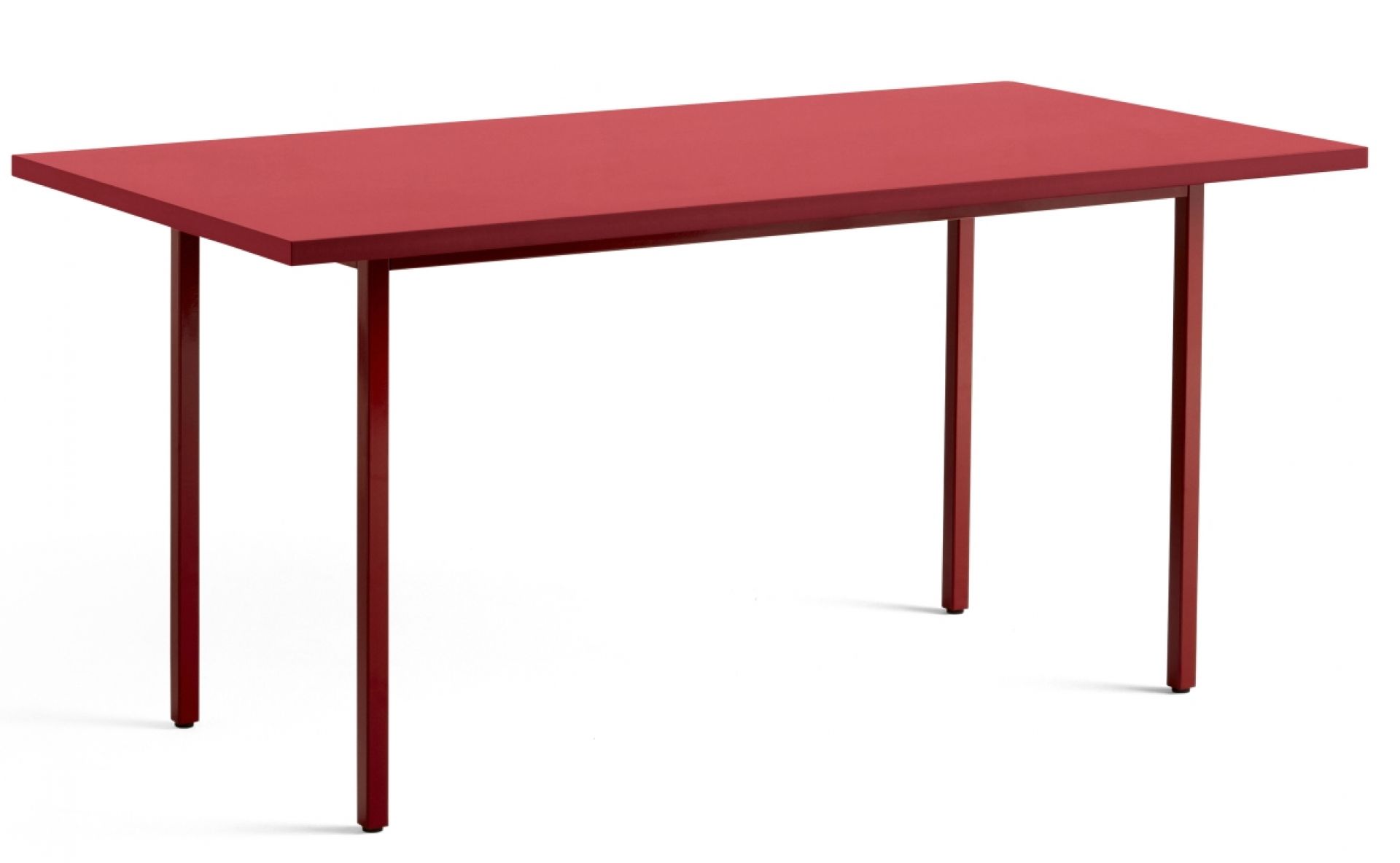 Roter Hay Two Colour Table Tisch, 160 cm Länge, moderner Esstisch oder Schreibtisch.