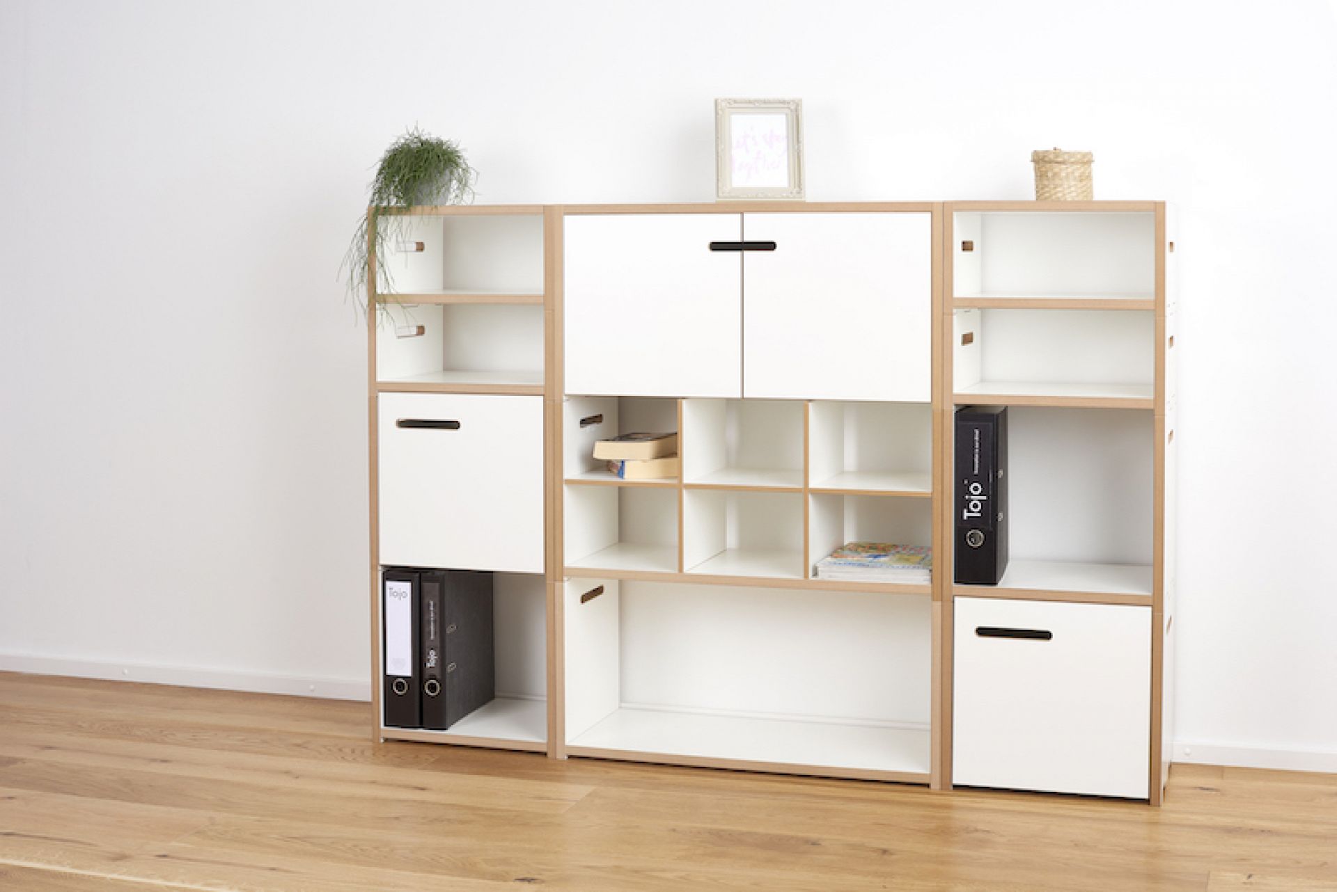 Tojo Halbstark Grundmodul mit Türe links Regalserie Tojo