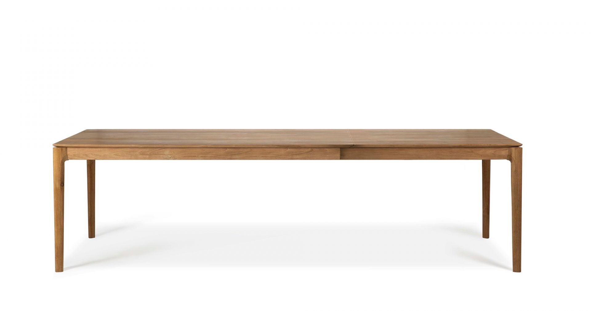 Ethnicraft Bok Teak Ausziehtisch 180 cm, moderner Esstisch aus Massivholz für Esszimmer.